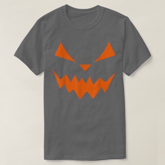 Camiseta Halloween Spooky Pumpkin Jack O Lantern Face Scary (Diseño del anverso)