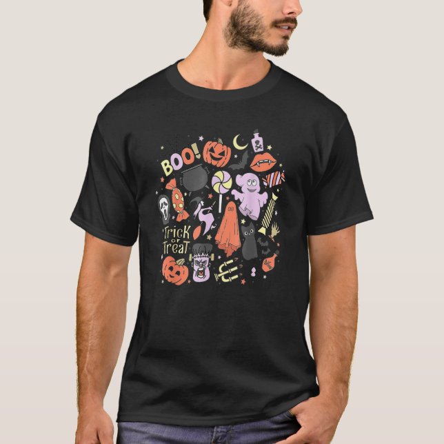 Camiseta Halloween Spooky Season Witch Ghost Potions (Anverso)