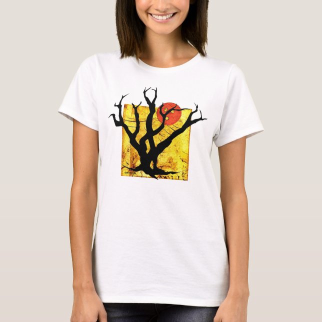 Camiseta Halloween Spooky Tree Cute Top! Original Earwigs (Anverso)