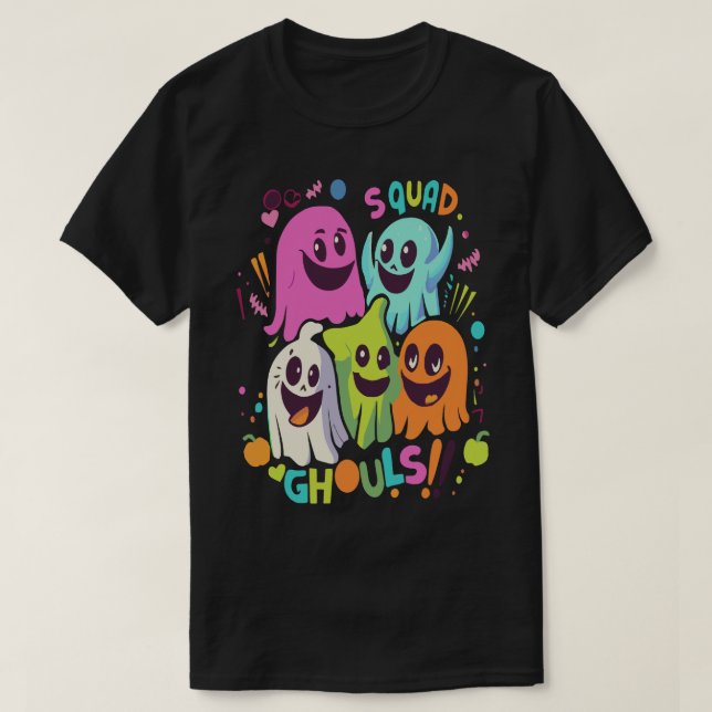 Camiseta Halloween Squad Ghouls (Diseño del anverso)