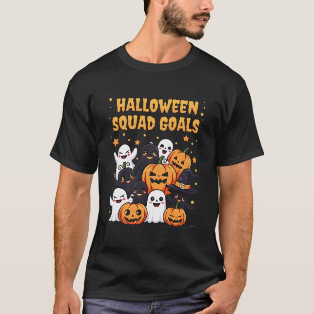Camiseta Halloween Squad Goals Spooky Crew (Anverso)