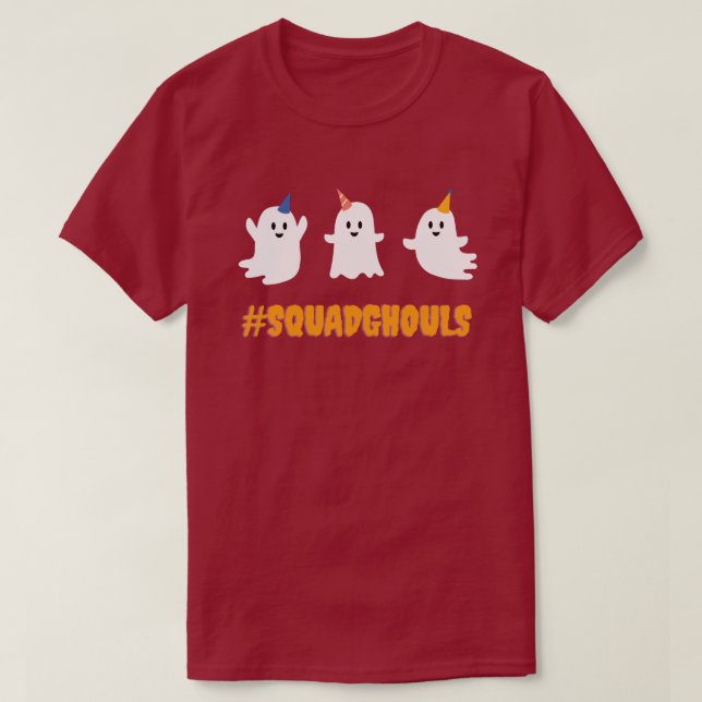 Camiseta Halloween #SquadGhouls (Diseño del anverso)