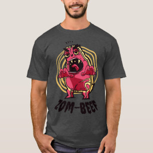 Camiseta Halloween Steak Meat Lover Beef Zombie Monstruo