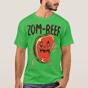 Camiseta Halloween Steak Meat Lover Beef Zombie Monstruo