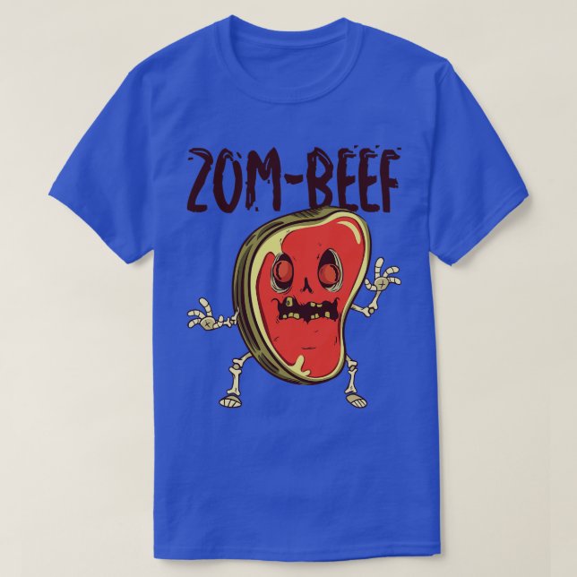 Camiseta Halloween Steak Meat Lover Beef Zombie Monstruo (Diseño del anverso)