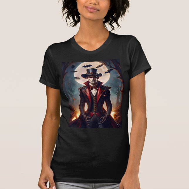 Camiseta Halloween Steampunk Gótico Zombie Vampiro (Anverso)