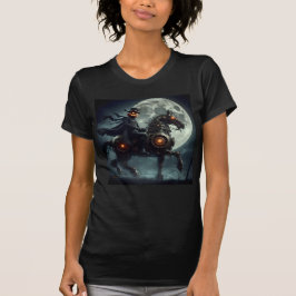 Camiseta Halloween Steampunk Jinete sin Cabeza