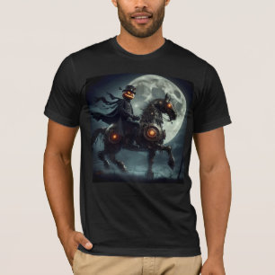 Camiseta Halloween Steampunk Jinete sin Cabeza