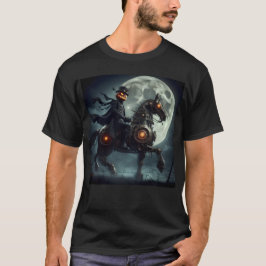 Camiseta Halloween Steampunk Jinete sin Cabeza