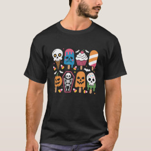 Camiseta Halloween Summer Popsicle Halloween Ice Cream Summ