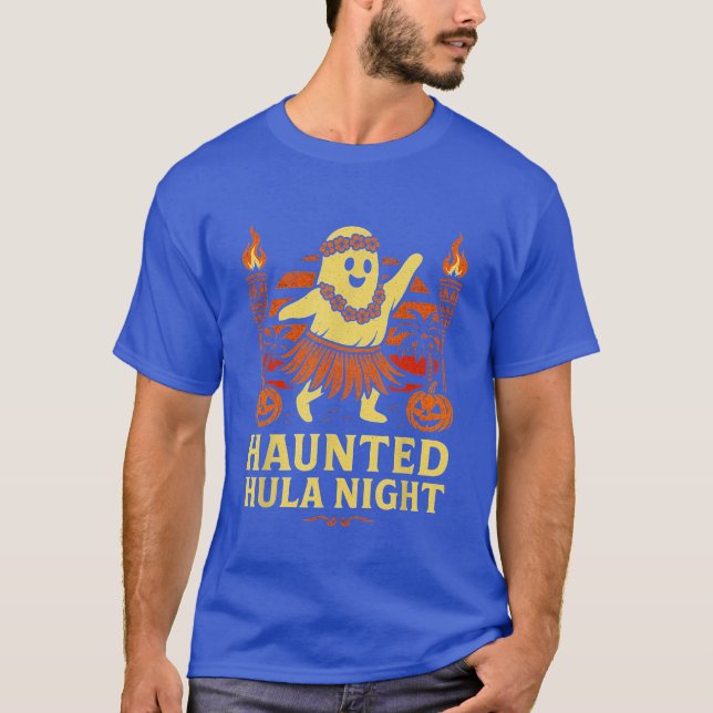 Camiseta Halloween Summerwee divertido Fantasma Noche Hula (Anverso)