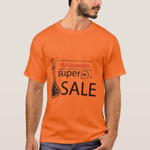 Camiseta Halloween Super Sale Spooky Broom