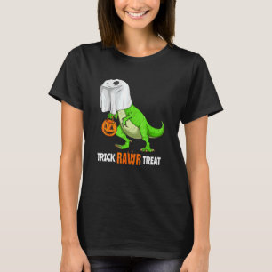 Camiseta Halloween T Rex Dinosaur Ghost Trick Rawr Tret Tre