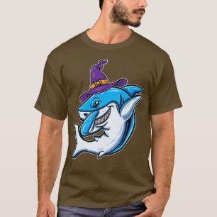 Camiseta Halloween-T-Shirt Chicas del tiburón brujo