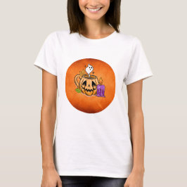 Camiseta Halloween T-Shirt mit Kürbis-Motiv 