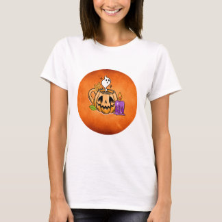 Camiseta Halloween T-Shirt mit Kürbis-Motiv 