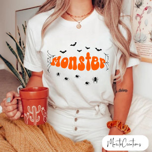 Camiseta halloween t-shirt retro lettering, spooky season