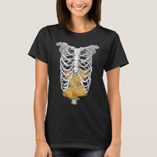 Camiseta Halloween Taco Skeleton Cage Creepe X Ray Cosp