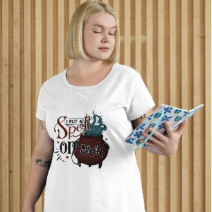 CAMISETA HALLOWEEN TE PUSE UN HOMOLOGO CON EL CAULDRON DE C