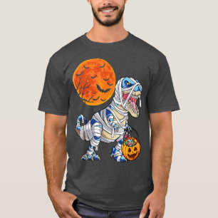 Camiseta Halloween Tee for Boys Men Dinosaur T re Mummy Pum