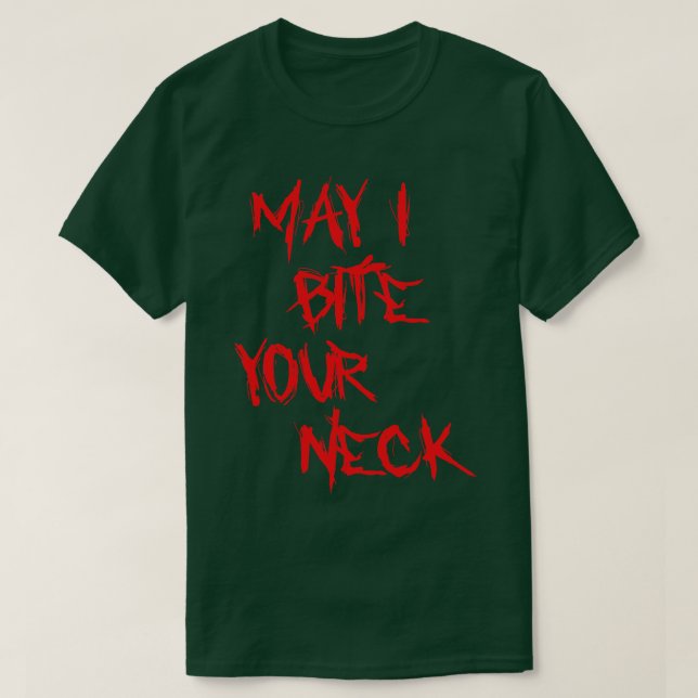 Camiseta Halloween tee May i Bita tu cuello (Diseño del anverso)