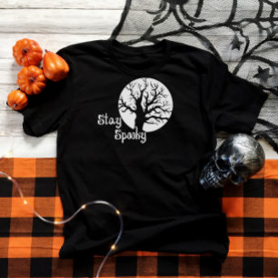 Camiseta Halloween Tee - Quédate Con Temor: Árbol Enojado,