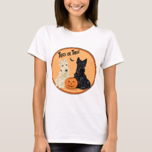Camiseta Halloween Terrier Escocés
