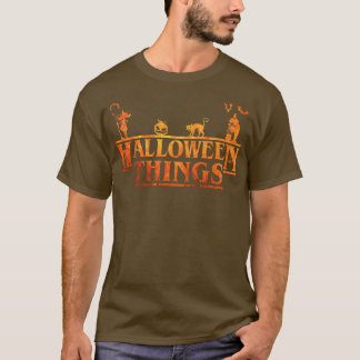 Camiseta Halloween Things Funny Pumpkin Face Halloween