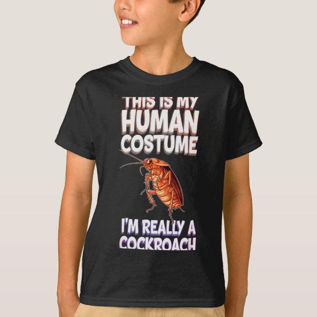 Camiseta Halloween This Is My Human Costume I'm Really A Ro (Anverso)