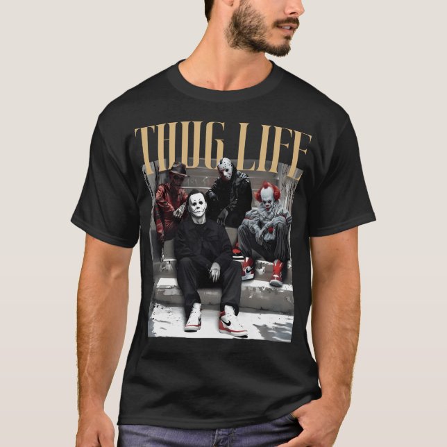 Camiseta Halloween Thug Life (Anverso)