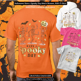 Camiseta Halloween tiene un día espeluznante mujeres hombre