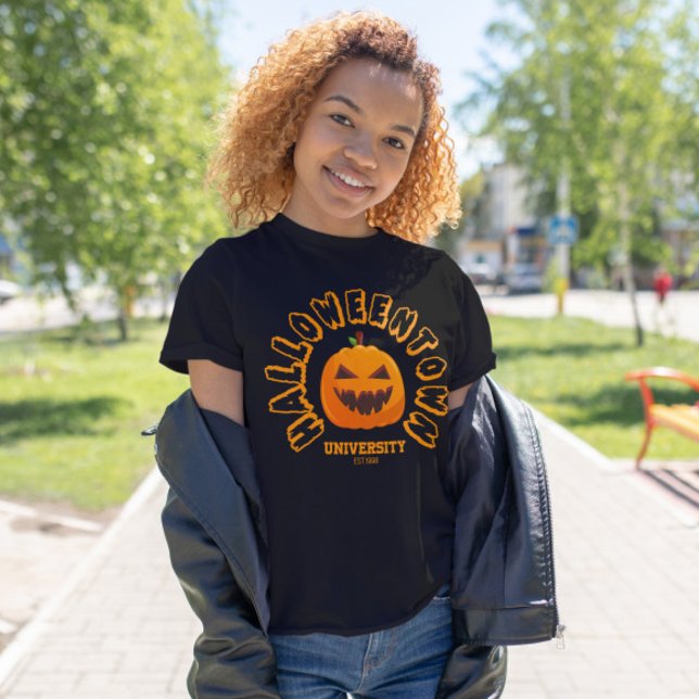 Camiseta Halloween Town University Pumpkin Face (Subido por el creador)
