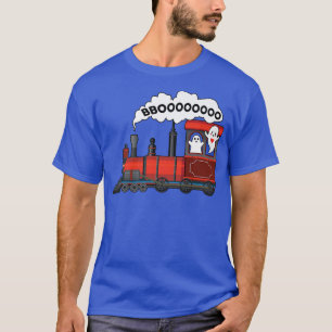 Camiseta Halloween Train Boo Funny Ghost Toddler Kids Boys 