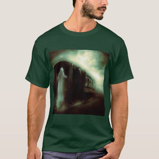 Camiseta Halloween - Tren perseguido 1 (Anverso)