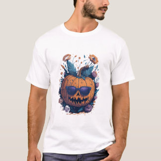 Camiseta Halloween Trendy Mala Calabaza