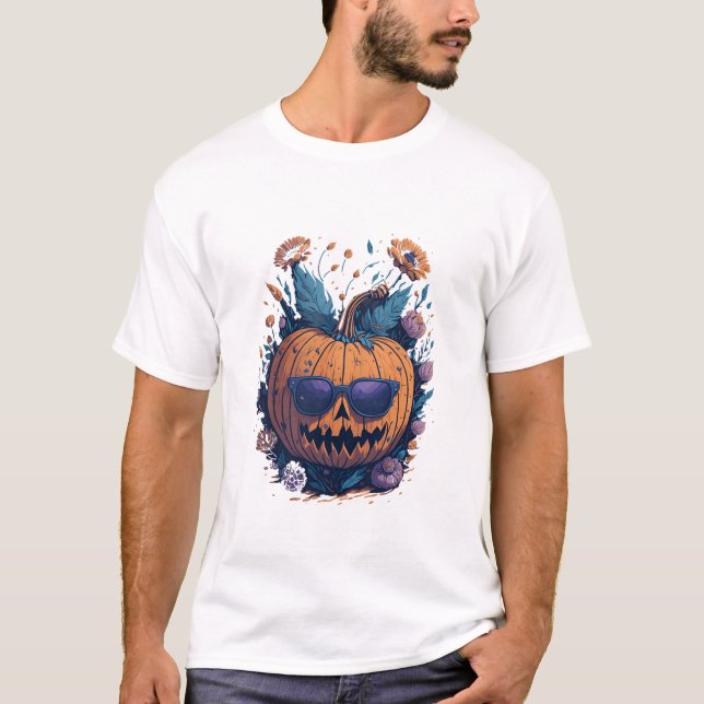 Camiseta Halloween Trendy Mala Calabaza (Anverso)