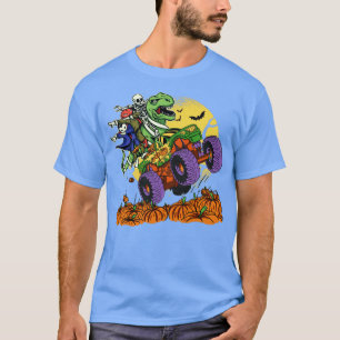 Camiseta Halloween TRex Dinosaur Monster Truck
