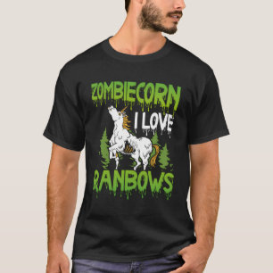 Camiseta Halloween Trick O Trick De Halloween Decor Unicorn