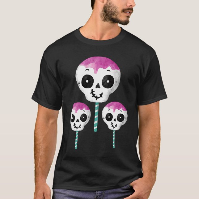 Camiseta Halloween Trick or Treat Cute  Skull Candy (Anverso)