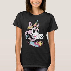 Camiseta Halloween Triste asesino serial de unicornio