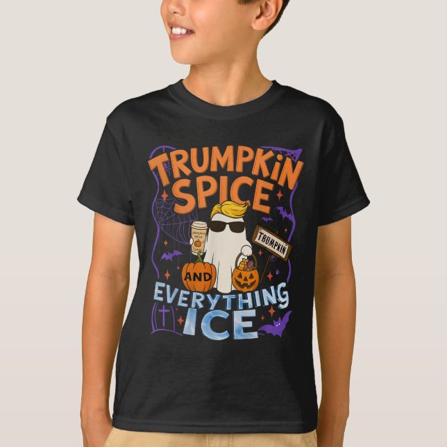 Camiseta Halloween Trumpkin Sce y Todo Ice Pumpkin (Anverso)