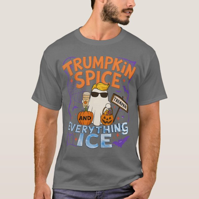 Camiseta Halloween Trumpkin Spice and Everything Ice Pumpki (Anverso)