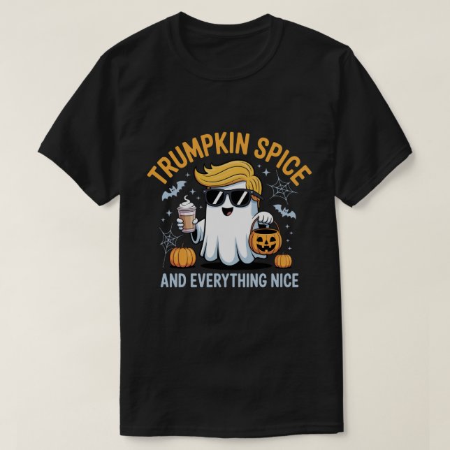 Camiseta Halloween Trumpkin Spice y todo el hielo (Diseño del anverso)