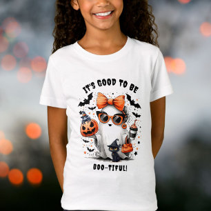 Camiseta Halloween, un Chica fantasma adorable