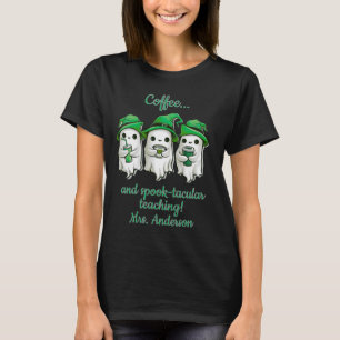 Camiseta Halloween, un profesor dedicado al café