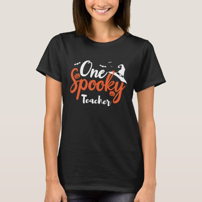 Camiseta Halloween, un profesor fantasmal (Anverso)