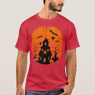 Camiseta Halloween, una casa perezosa, un disfraz aterrador