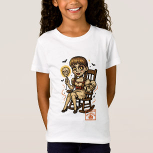 Camiseta Halloween, una muñeca hinchada de alfiler, espeluz