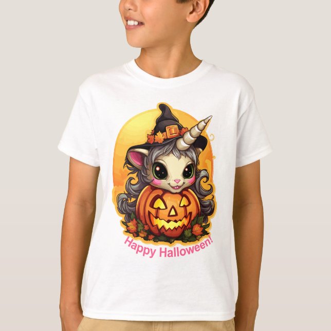 Camiseta Halloween Unicorn (Anverso)