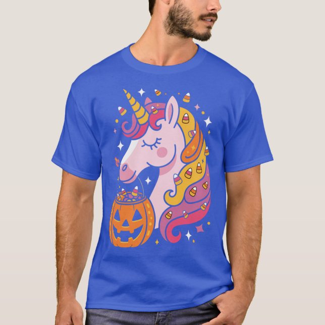 Camiseta Halloween Unicorn Cute funny (Anverso)